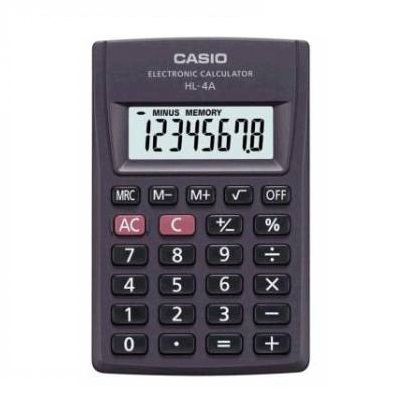 Калькулятор Casio HL-4A-W-EP черный