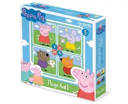 Пазл Origami 36 4 в 1 Peppa Pig На прогулке 01598